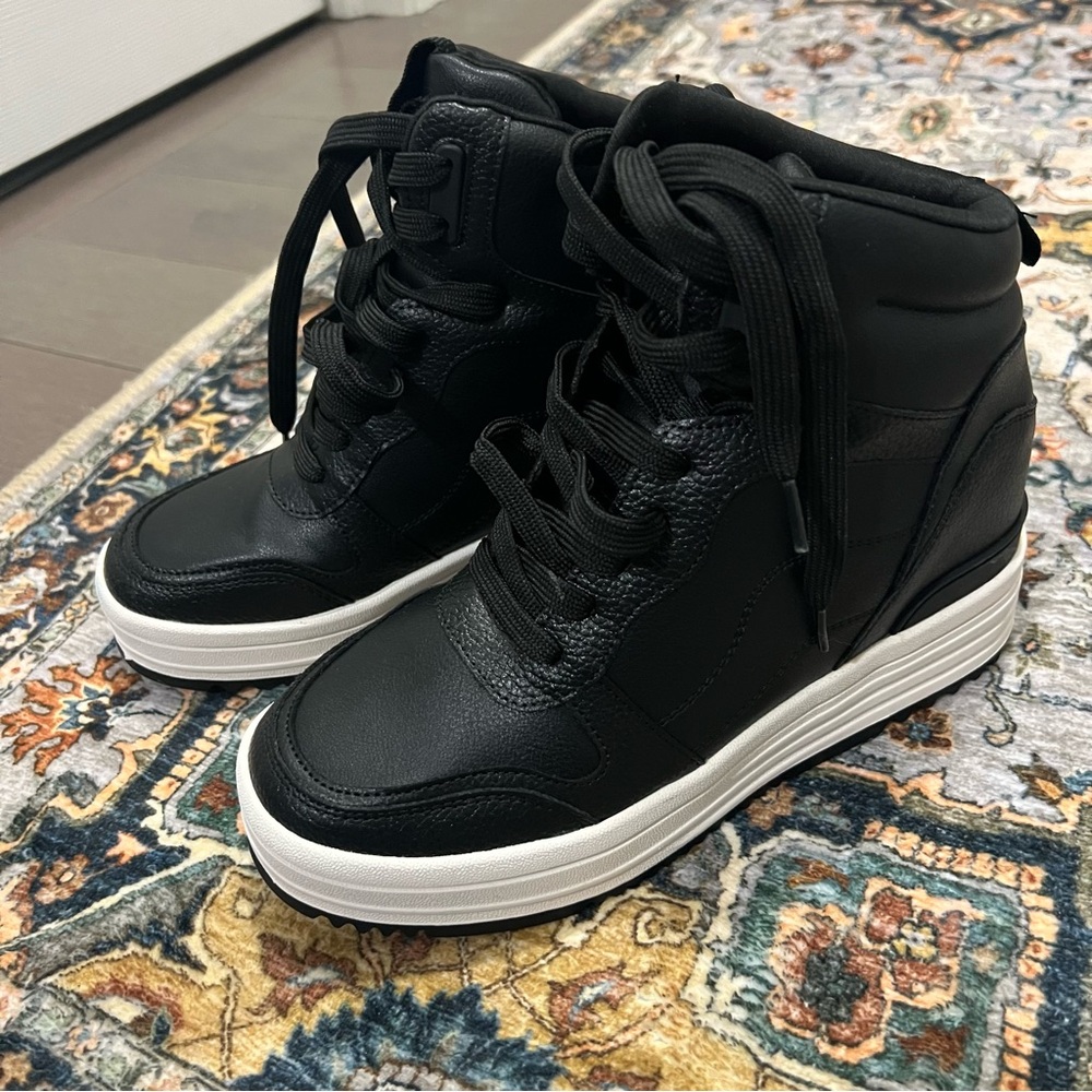 Black High-Top Sneakers